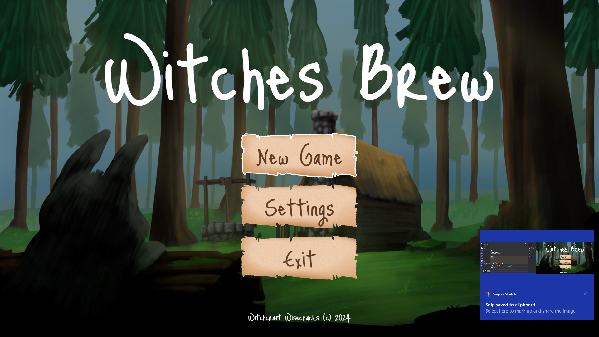 Witches Brew title screen